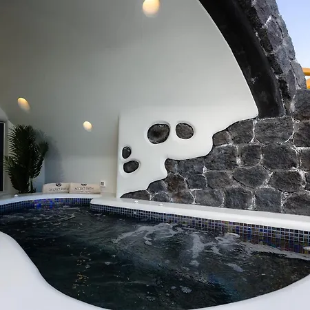 Dazzling Santorini | Sunrise | 1 Bedroom | Private Outdoor Pool & Heated Jacuzzi | Panoramic Vistas Of Aegan Sea | Imerovigli Vourvoulos